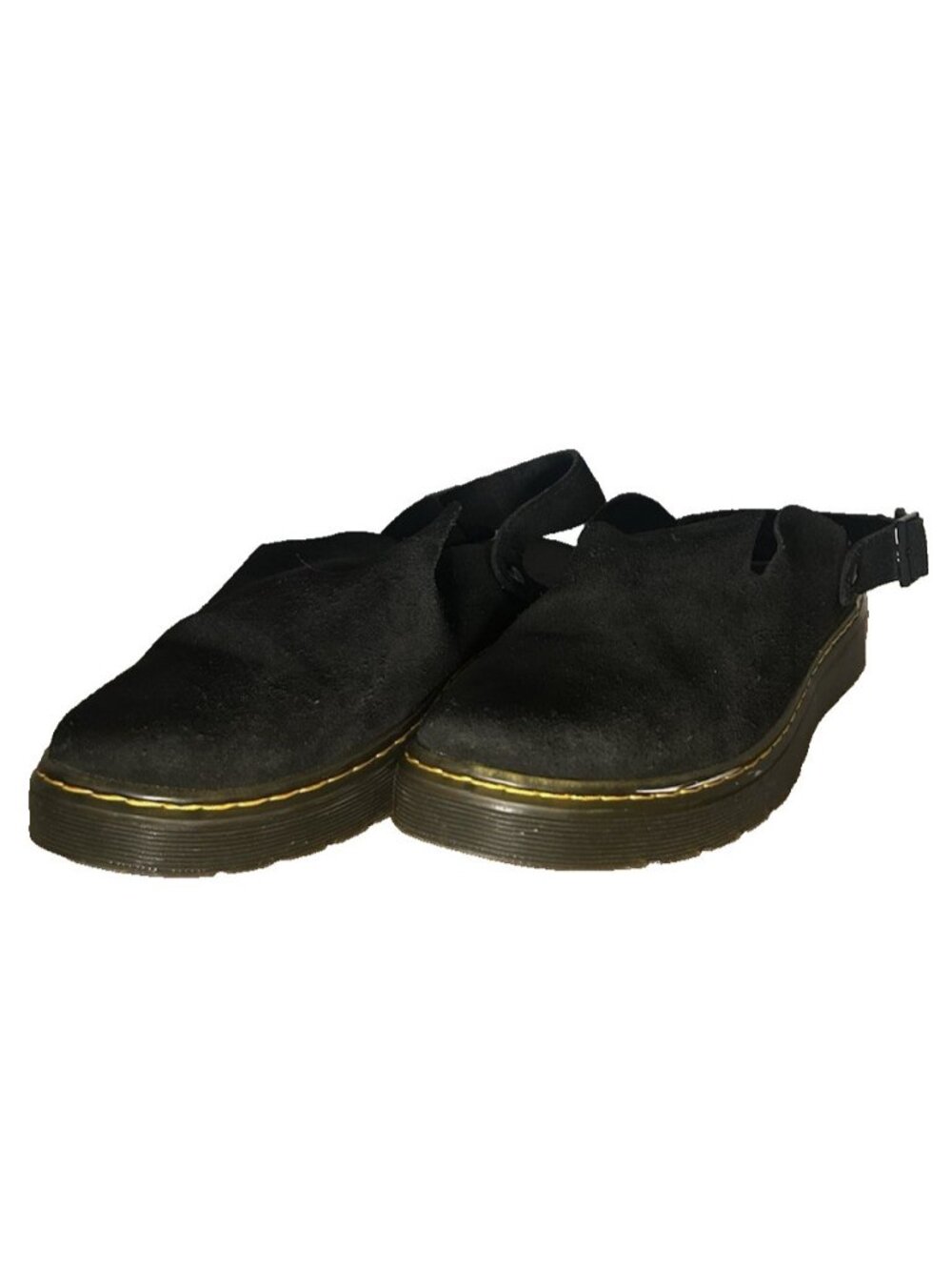Dr Martens Carlson Black Suede Slingback Mule Clogs Mens 11 Women 12 UK 10 EU 45 - Picture 2 of 7